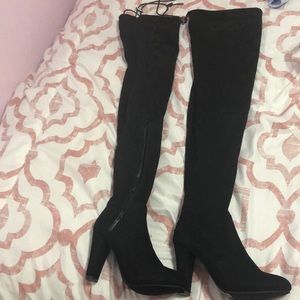 7.5 Black Suede Boots